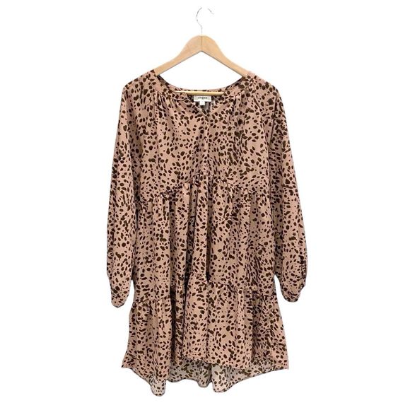 Umgee Corduroy Tiered Babydoll Dress